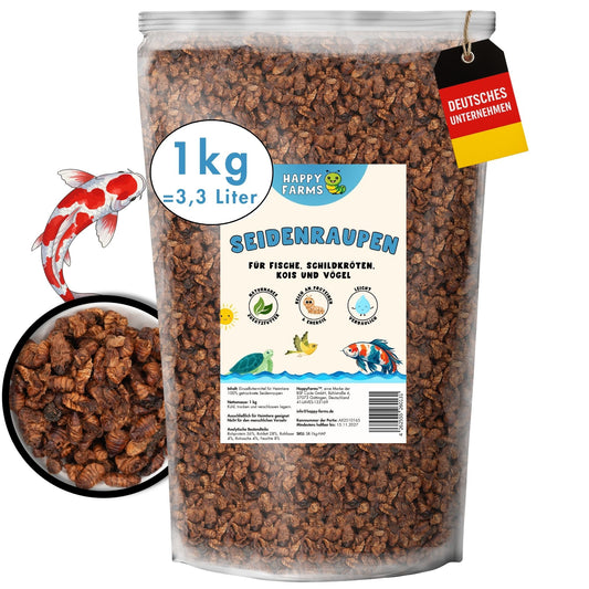 1kg Seidenraupen für Kois und Schildkröten